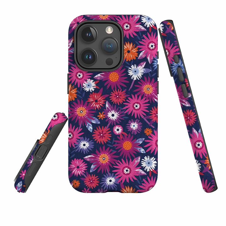 iPhone Tough Case - Blooms III By Ali Brookes Smooth Pattern Design