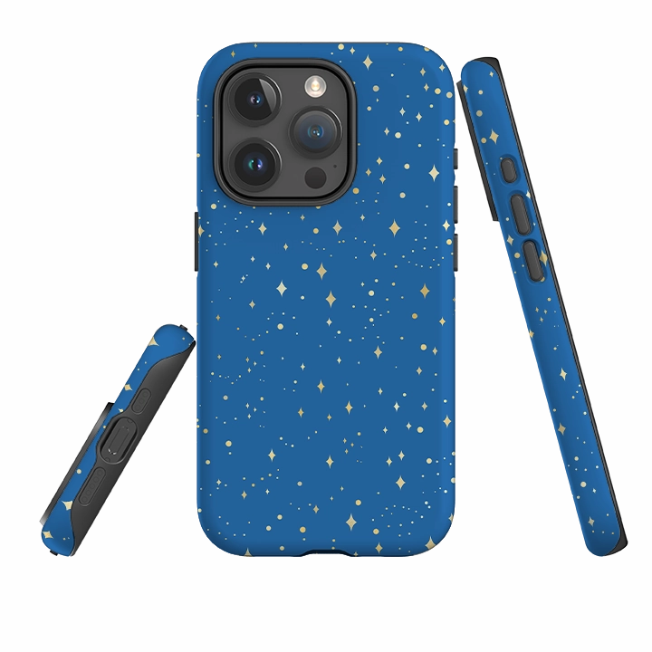 iPhone Tough Case - Blue Cosmos Gloss Surface Shock Proof