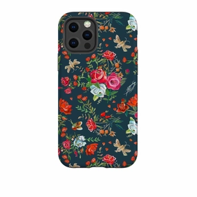 iPhone Tough Case - Blue Roses By Caroline Bonne Muller Sleek Finish Premium Build