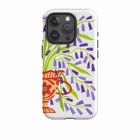 iPhone Tough Case - Bluebells By Madalina Andronic Ergonomic grip Clean Texture