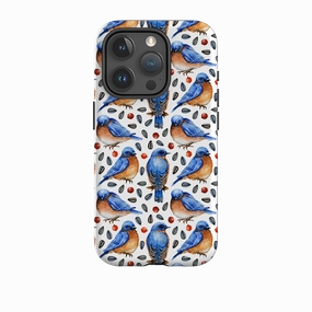 iPhone Tough Case - Bluebirds II Protective Detail