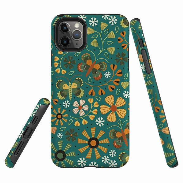 Wear resistant iPhone Tough Case - Butterflies Autumn By Suzy Taylor