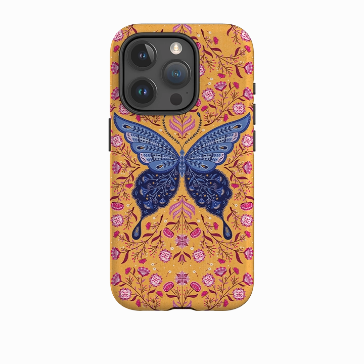 Everyday Function Minimal Detail Texture iPhone Tough Case - Butterfly By Jenny Zemanek