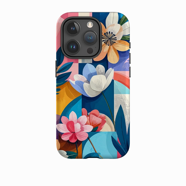 iPhone Tough Case - Cadogan Floral Soft Surface Design Rugged Pattern Texture