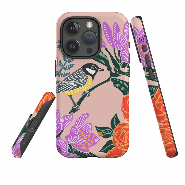 iPhone Tough Case - Camelia By Kate Heiss Durable Finish Layer