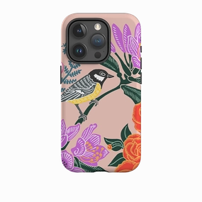 Polished Surface Tough Frame iPhone Tough Case - Camelia By Kate Heiss