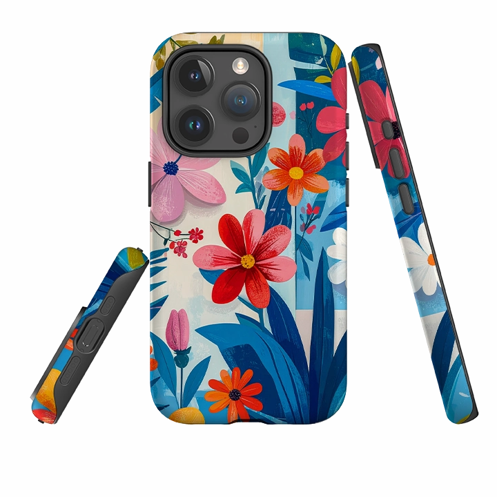 iPhone Tough Case - Chapel Floral Glossy surface Elegant Surface Texture
