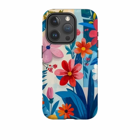 Protective Frame Design Artistic Design iPhone Tough Case - Chapel Floral