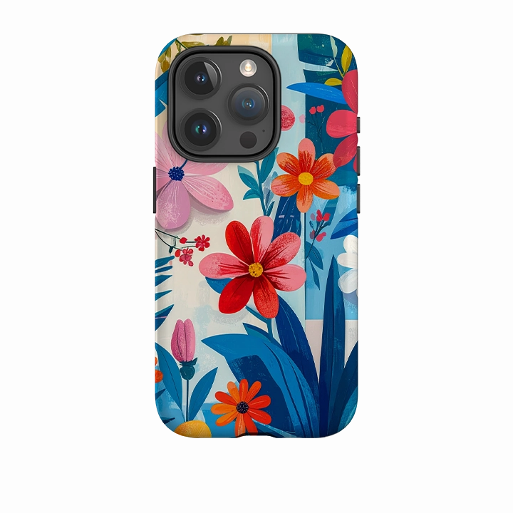 Soft Protection Edge Creative Texture iPhone Tough Case - Chapel Floral