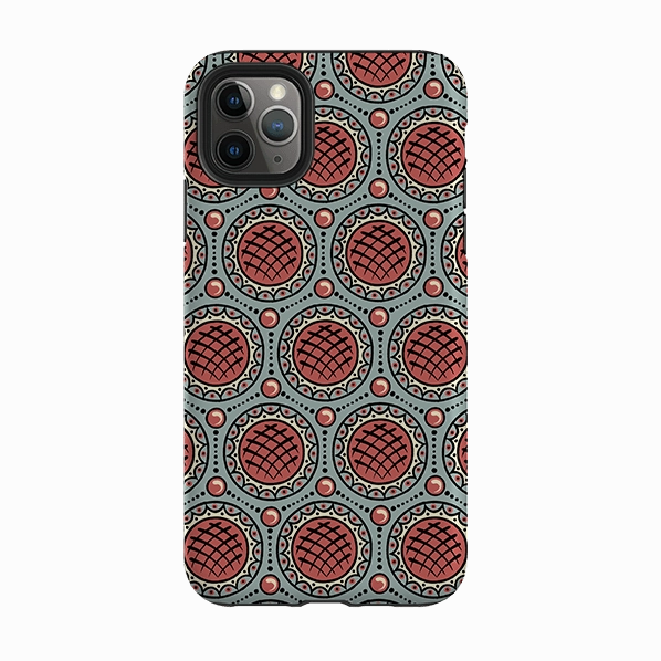 Hybrid Pattern Rugged Texture Design iPhone Tough Case - Charleston Red By Cressida Bell