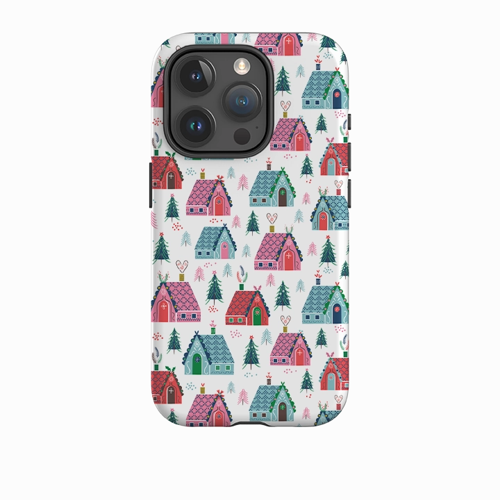 Elegant Appearance Flexible Layer Design iPhone Tough Case - Christmas Gingerbread By Ali Brookes
