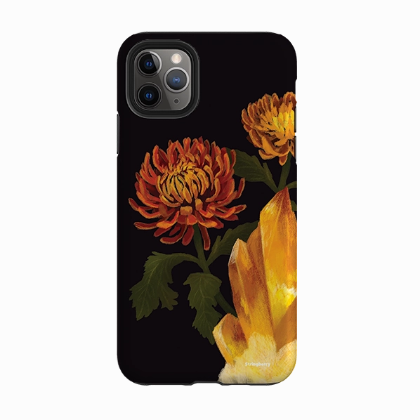 iPhone Tough Case - Chrysanthemum Citrine By Anna Stead Compact Style