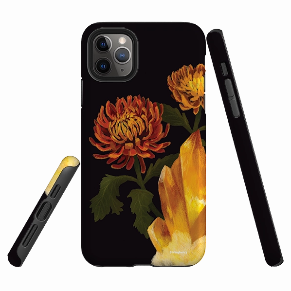 Everyday Carry iPhone Tough Case - Chrysanthemum Citrine By Anna Stead