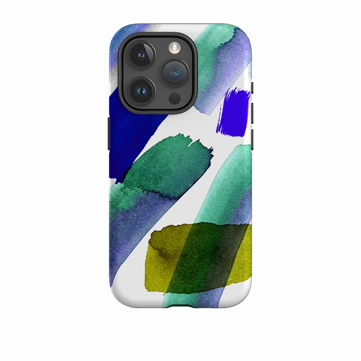 Flexible Edge iPhone Tough Case - Cool Brushes By Kitty Joseph