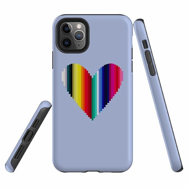 3D Effect iPhone Tough Case - Cool Heart By Kitty Joseph