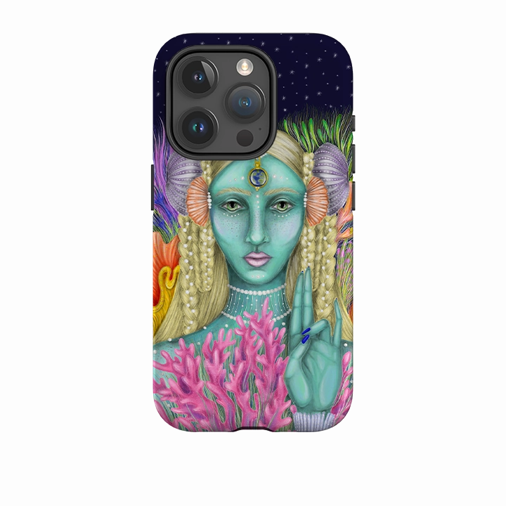 Button Cover iPhone Tough Case - Corallum By Catherine Rowe