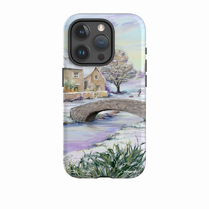 iPhone Tough Case - Cotswold Winter Matte Surface Design