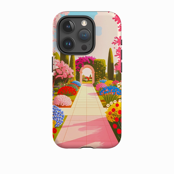 iPhone Tough Case - Country Garden Minimal Edge Design