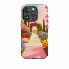 iPhone Tough Case - Country Garden Minimal Edge Design