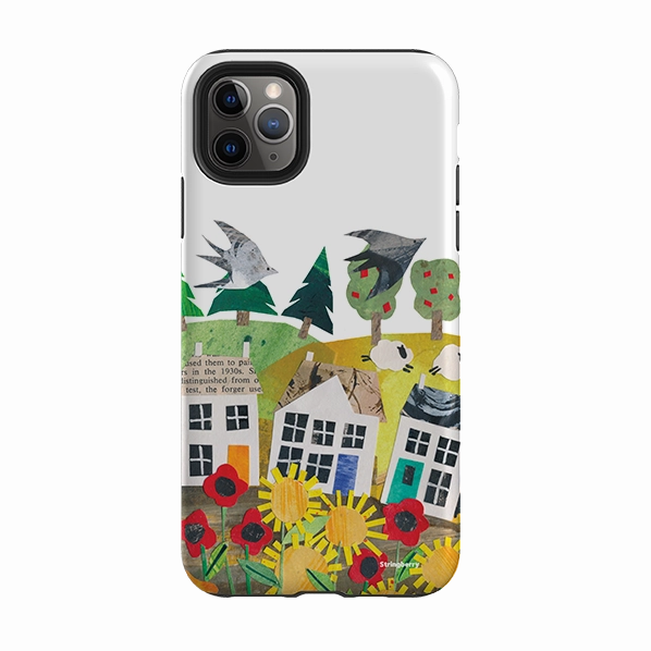 3D Effect iPhone Tough Case - Countryscape II By Tracey English