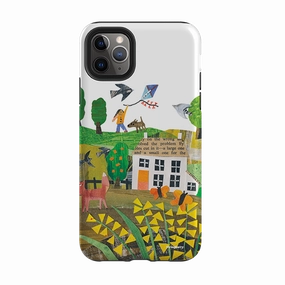 iPhone Tough Case - Countryscape III By Tracey English Bold colors