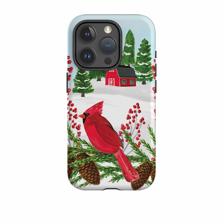 iPhone Tough Case - Countryside Christmas By Abby Jacobs Protective Fit