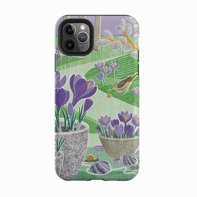 Slim Comfort iPhone Tough Case - Crocus By Liane Payne