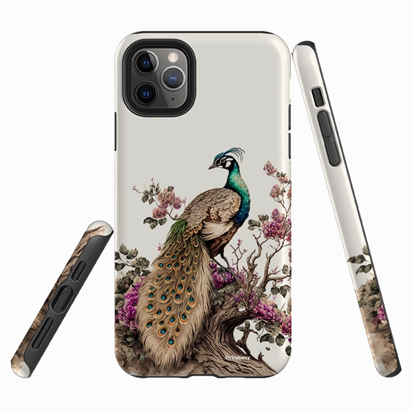 iPhone Tough Case - Crowther Peacock Recyclable Material
