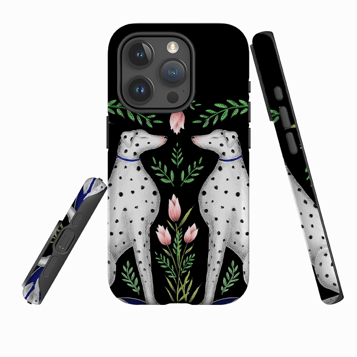 iPhone Tough Case - Dalmatian By Catherine Rowe Protective Lining