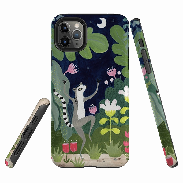iPhone Tough Case - Dancing Lemur By Bex Parkin Durable Build Quality