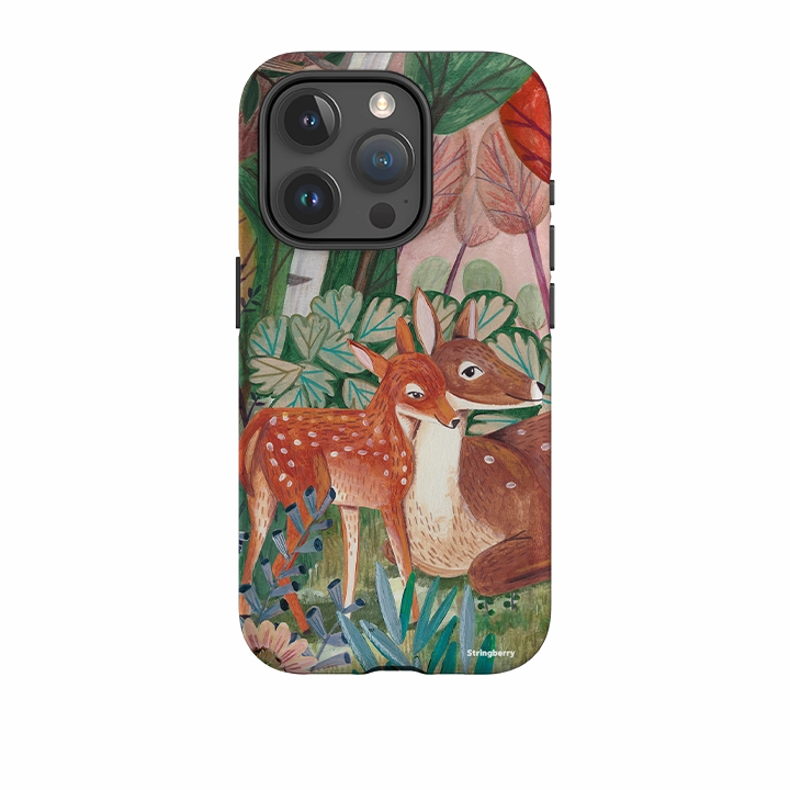 Scratch Resistant Strong Surface iPhone Tough Case - Deer By Caroline Bonne Muller