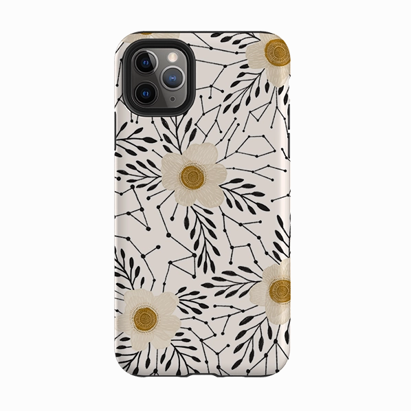 Flexible Fit iPhone Tough Case - Delicate Floral By Nina Pace