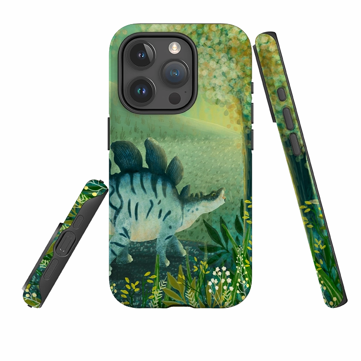 iPhone Tough Case - Dino Park By Katherine Quinn Slim Design Protective Detail