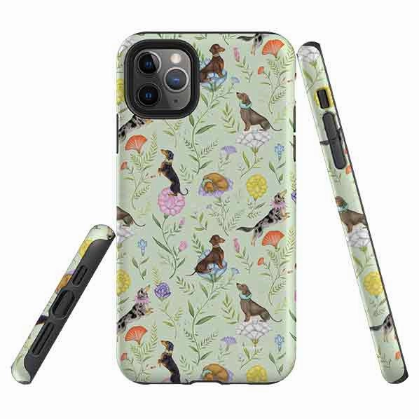 Grip Texture iPhone Tough Case - Doxy Day Afternoon Pistachio By Catherine Rowe