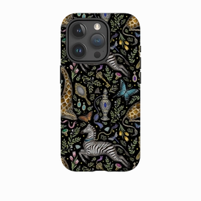 iPhone Tough Case - Dressing Table Black By Catherine Rowe Tactile Buttons Hard Edge