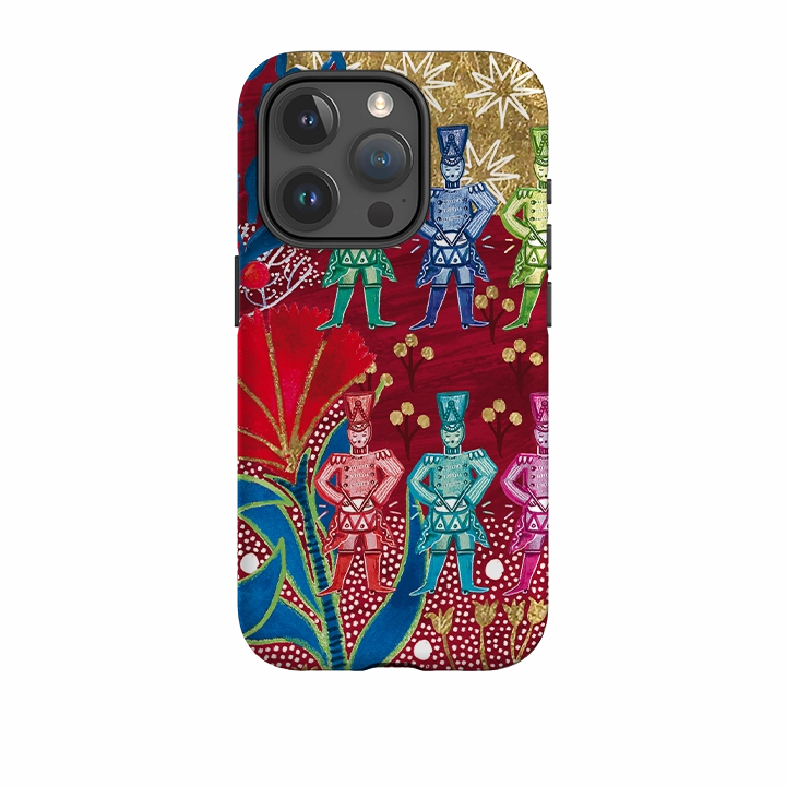 iPhone Tough Case - Drummers Drumming By Emma Frances Grant Sleek Profile