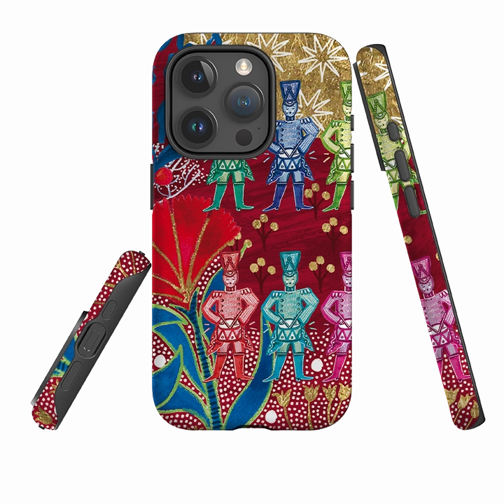 iPhone Tough Case - Drummers Drumming By Emma Frances Grant Matte Feel Texture Luxury Look