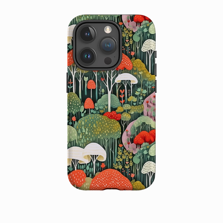 Matte Design Texture Elegant Touch iPhone Tough Case - Dunwich Forest