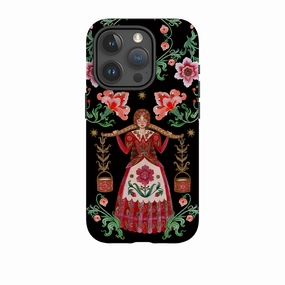 Vivid Finish Youth Style iPhone Tough  Case - Eight Maids A Milking By Maria Matos