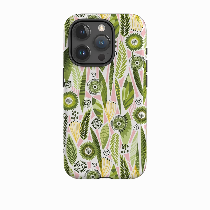 iPhone Tough Case - Fancy Foliage I By Ali Brookes Rugged Design Style Comfort touch