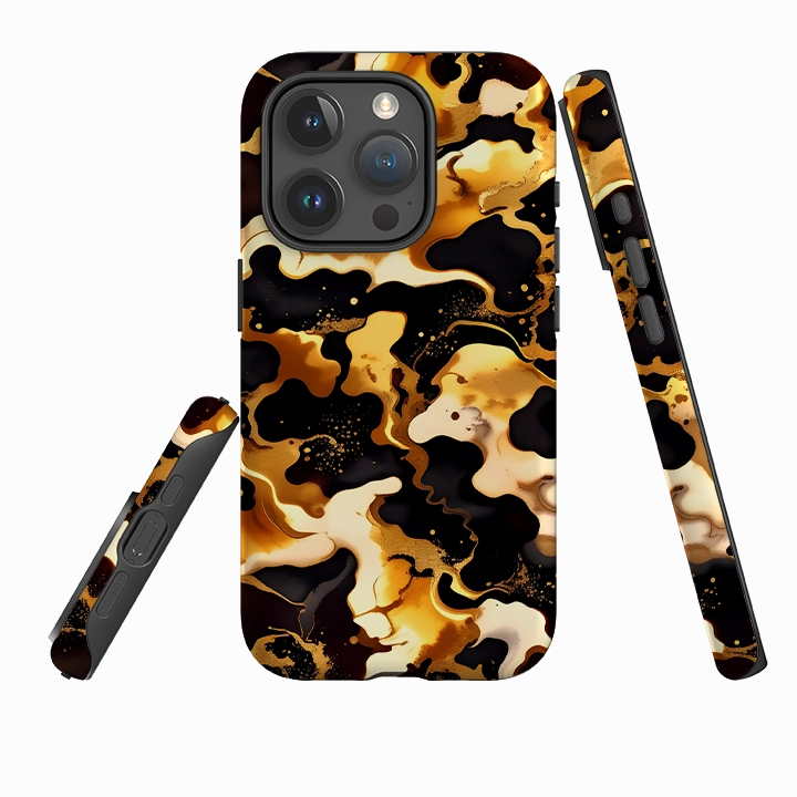 Anti scratch Protective Design Texture iPhone Tough Case - Fire Marble