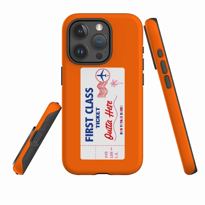 Soft Grip iPhone Tough Case - First Class Orange