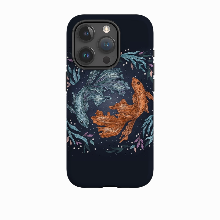 iPhone Tough Case - Fish A By Jade Mosinski Flexible Grip Form