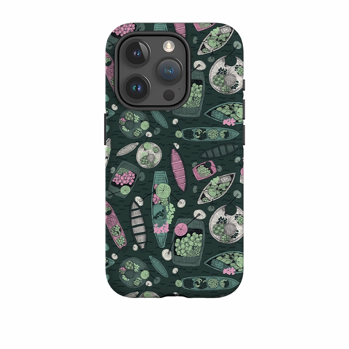 iPhone Tough Case - Floating Markets A By Jade Mosinski Rugged Edge Water Resistant