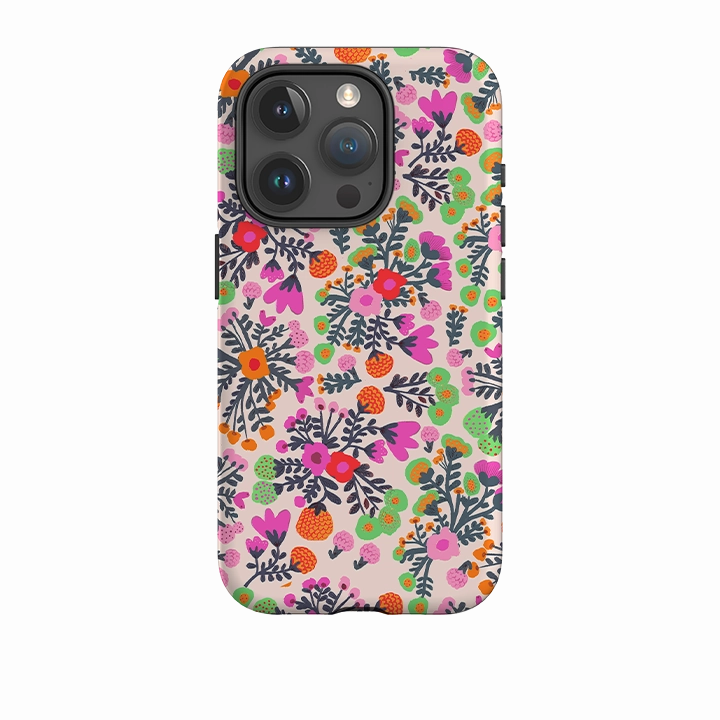 iPhone Tough Case - Floral Bouquets By Gabriela Larios Premium Texture Ergonomic grip
