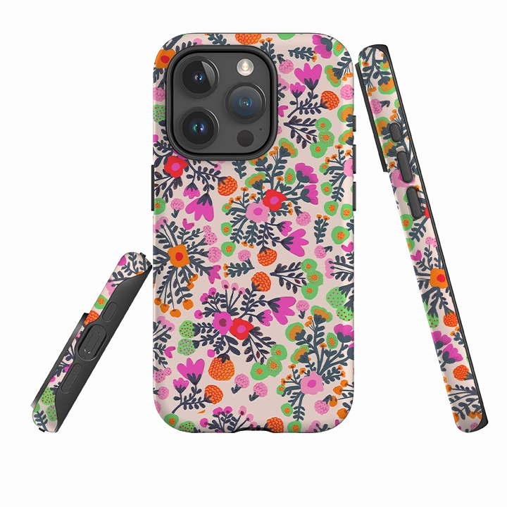 Soft Texture iPhone Tough Case - Floral Bouquets By Gabriela Larios