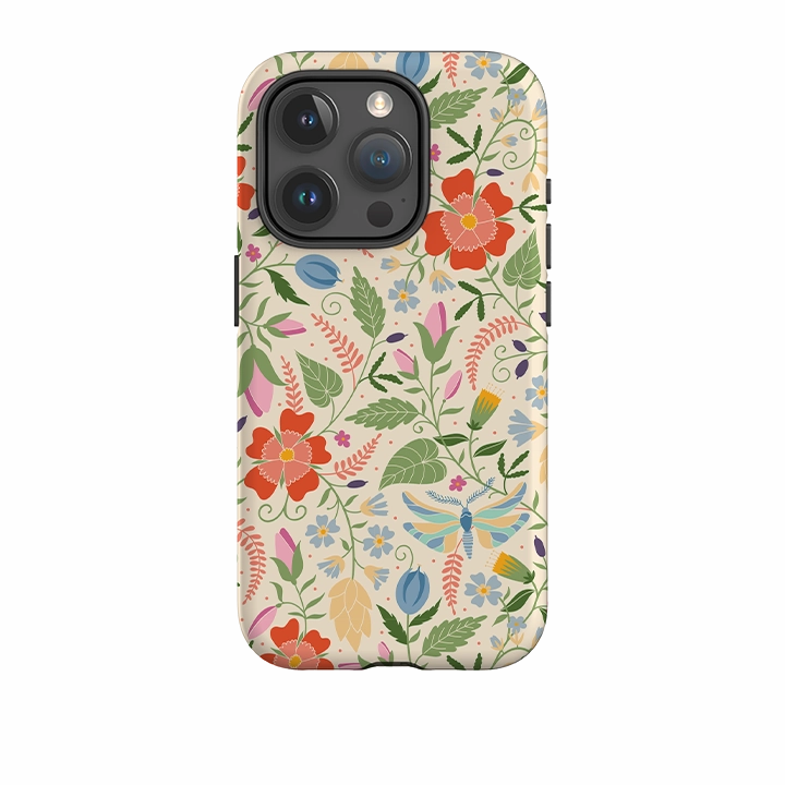 iPhone Tough Case - Floral Garden By Suzy Taylor Durable Edge