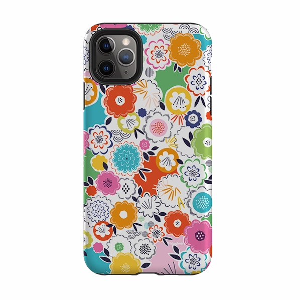 iPhone Tough Case - Flowers By Ali Brookes Minimal Edge Design Hybrid Edge Finish