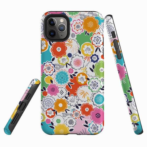 Hybrid Shield Compact Pattern iPhone Tough Case - Flowers By Ali Brookes