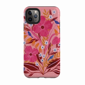 Rugged Edge Texture Refined Finish iPhone Tough Case - Flowers By Lee Foster Wilson